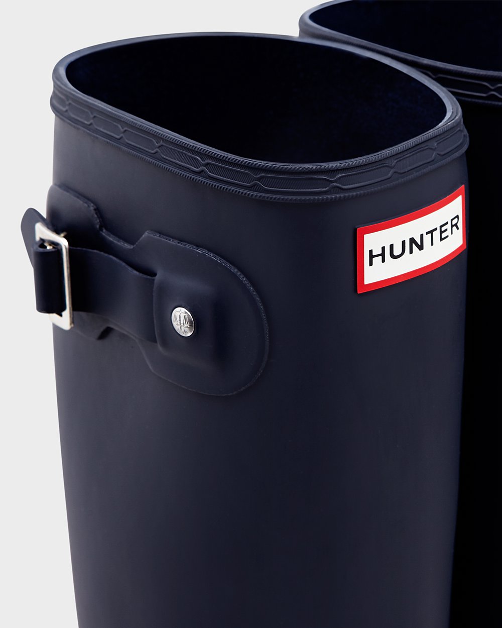 Hunter Original Tour Foldable Tall Rain Boots - Shop Online Womens Navy - QULFOS218